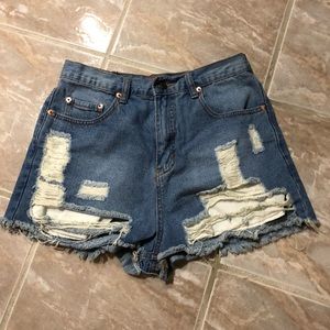 Fashion Nova Worn and Torn Shorts
